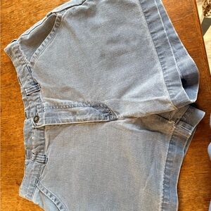 Patagonia Light Blue Denim Button Detail